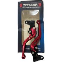 Manete com Regulagem Sport Titan Fan 125/150 Freio a Disco Vermelho SPENCER