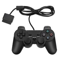 Manete Compatível com PS2 Dualshock Com Fio Vibração Controle Analógico Confortável e Resistente