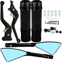 Manete de freio embreagem esportivo a disco CG125 CG150 CG160 Fan Titan Sport 2000 em diante manopla retrovisor rizoma