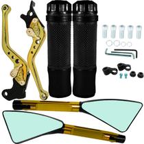 Manete de freio embreagem esportivo a disco YBR125 XTZ125 YS Fazer Lander Tenere YS150 YBR150 XTZ150 manopla retrovisor Manete de freio embreagem esportivo a disco YBR125 XTZ125 YS Fazer Lander Tenere YS150 YBR150 XTZ150 manopla retrovisor