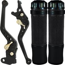Manete de freio embreagem esportivo a disco YBR125 XTZ125 YS FZ Fazer Lander Tenere YS150 YBR150 XTZ150 com manopla par