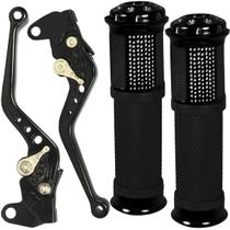 Manete de freio embreagem esportivo a tambor YBR125 Factor 2000 a 2016 com manopla par