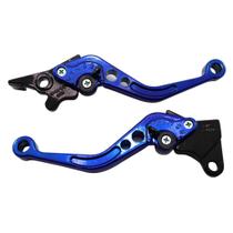 Manete Esportiva Regulagem Cg 125 Titan 00 A 04 Fan 125 04 a 08 Titan Fan 150 09 A 12 Freio Disco Azul Par