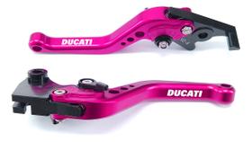 Manete Esportivo Ducati Evo Sp Cafe Racer Gravado A Laser