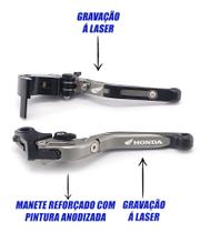 Manete Esportivo Extensivel Cb500 97 98 99 00 01 02 03 04 05