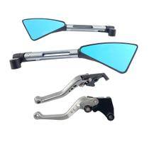 Manete Esportivo Retrovisor Crosser Fazer Lander Factor Xtz