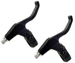 Manete maçaneta v-brake nylon c/ reg aluminio bike bicicleta