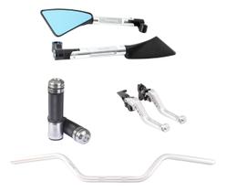 Manete Manopla Guidão Retrovisor Crosser Fazer Lander Factor