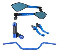 Manete Manopla Guidão Retrovisor Factor 125 150 Fazer Ubs