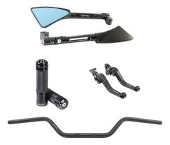 Manete Manopla Guidão Retrovisor Yes Gsr Intruder 125 Riva
