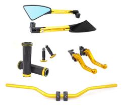 Manete Manopla Peso Retrovisor Guidão Lander Crosser Tenere Manete Manopla Peso Retrovisor Guidão Lander Crosser Tenere