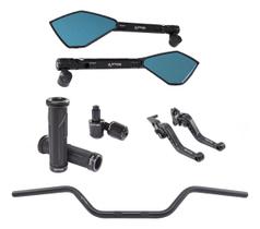Manete Manopla Peso Retrovisor Guidão Yes Intruder 125 Riva