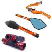 Manete Manopla Retrovisor Crosser 150 Disco Gravado a laser