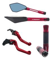 Manete Manopla Retrovisor Fazer 150 250 Gravado A Laser