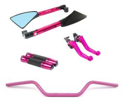 Manete Manopla Retrovisor Guidão Crosser Fazer Lander Factor Manete Manopla Retrovisor Guidão Crosser Fazer Lander Factor