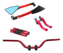 Manete Manopla Retrovisor Guidão Fazer 150 250 Factor Fz15