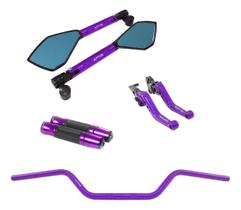 Manete Manopla Retrovisor Guidão Riva Yes 125 Intruder 125