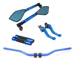 Manete Manopla Retrovisor Guidão Trail Xtz Lander 250 Motard Manete Manopla Retrovisor Guidão Trail Xtz Lander 250 Motard