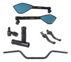 Manete Manopla Retrovisor Peso Guidão Bros Xre Xr50 Xr300l