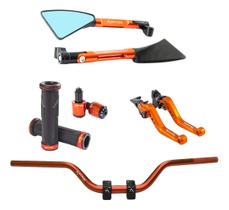 Manete Manopla Retrovisor Peso Guidão Twister Titan Fan Manete Manopla Retrovisor Peso Guidão Twister Titan Fan