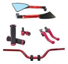 Manete Manopla Retrovisor Peso Guidão Ybr Factor Fz15 Fazer