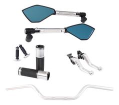 Manete Retrovisor Peso Manopla Guidão Factor 125 Fazer Ubs