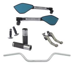 Manete Retrovisor Peso Manopla Guidão Factor 125 Lander 250