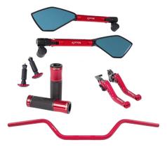 Manete Retrovisor Peso Manopla Guidão Yes Intruder 125 Riva