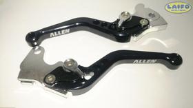 Manete Sport Aluminio YBR 125 (Disco) Preto e Prata Allen
