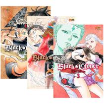 Mangá Black Clover Kit Primeiros Volumes Vol. 1, Vol. 2 E Vol. 3, 576 Páginas, 2024