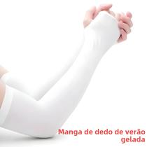 Manga De Braço De Seda Personalizada Sem Dedos, Elástica E Refrescante Para Verão, Para Ciclismo E Manga De Braço De Seda Personalizada Sem Dedos, Elástica E Refrescante Para Verão, Para Ciclismo E