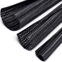 Manga de cabo de manga dividida Wire Loom Boao, 3 peças, preta