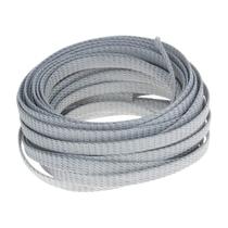 Manga de cabo Heyiarbeit PET expansível Braid 10 m prateada Manga de cabo Heyiarbeit PET expansível Braid 10 m prateada