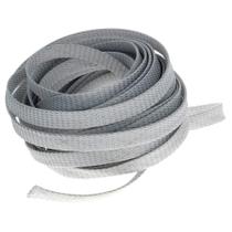 Manga de cabo Heyiarbeit PET expansível Braid 10m prateada branca Manga de cabo Heyiarbeit PET expansível Braid 10m prateada branca