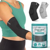 Manga de compresión para codo BraceAbility para tendinitis (Talla S)