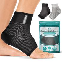 Manga de Compresión para Tobillo BraceAbility Soporte para Tobillo Torcido Talla S/M