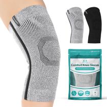 Manga de compressão de joelho Braceability Knit para dor no joelho