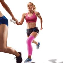 Manga de compressão de perna de compressão de cobre rosa XL Manga de compressão de perna de compressão de cobre rosa XL