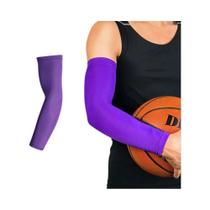 Manga De Compressão Unissex Com Proteção UV E Efeito Refrescante Para Basquete, Ciclismo, Corrida E