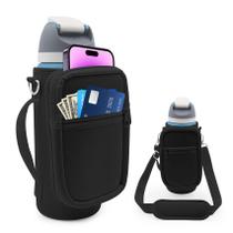 Manga de garrafa de água Taladad para Owala FreeSIP 950 ml (preta)