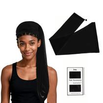 Manga de tecido de cabelo para Locs Ivyu extra longa com cordão