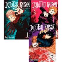 Mangá Jujutsu Kaisen Batalha De Feiticeiros Kit 3 Primeiros Volumes ( LACRADOS) - Panini