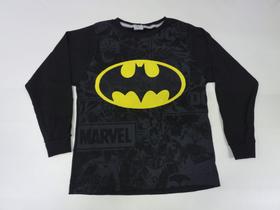 Manga Longa Batman Camiseta Infantil Blusa Inverno MAJ647 RCH