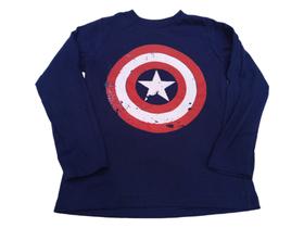 Manga Longa Capitão América Logo Inverno Infantil Maj716 RCH Manga Longa Capitão América Logo Inverno Infantil Maj716 RCH