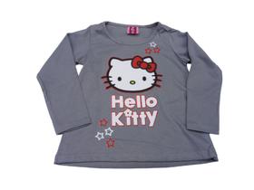 Manga Longa Hello Kitty Rosto Baby Infantil MAJ673 MAJ724 RCH