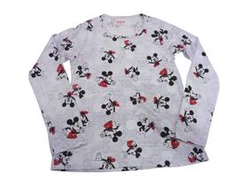 Manga Longa Mickey e Minnie Baby Look Infantil Maj707 RCH