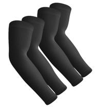 Mangas de braço Aegend Sun Protection Cooling Black, 2 pares
