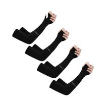 Mangas de Braço de Ciclismo Unissex - Respiráveis, Proteção Solar UV, 4 Pares Mangas de Braço de Ciclismo Unissex - Respiráveis, Proteção Solar UV, 4 Pares