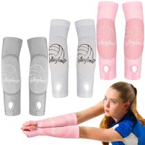 Mangas de braço de voleibol Yinder para jovens com protetor de pulso, 3 pares Mangas de braço de voleibol Yinder para jovens com protetor de pulso, 3 pares