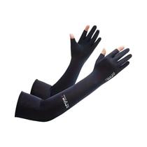 Mangas De Braço Estendidas De 2 Dedos Com Proteção UV, Respiráveis E Antiderrapantes Para Ciclismo,